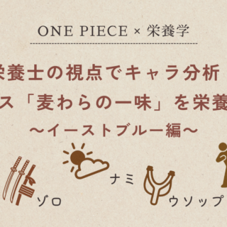 栄養士の視点でキャラ分析！ワンピース「麦わらの一味」を栄養素で解説～イーストブルー編～